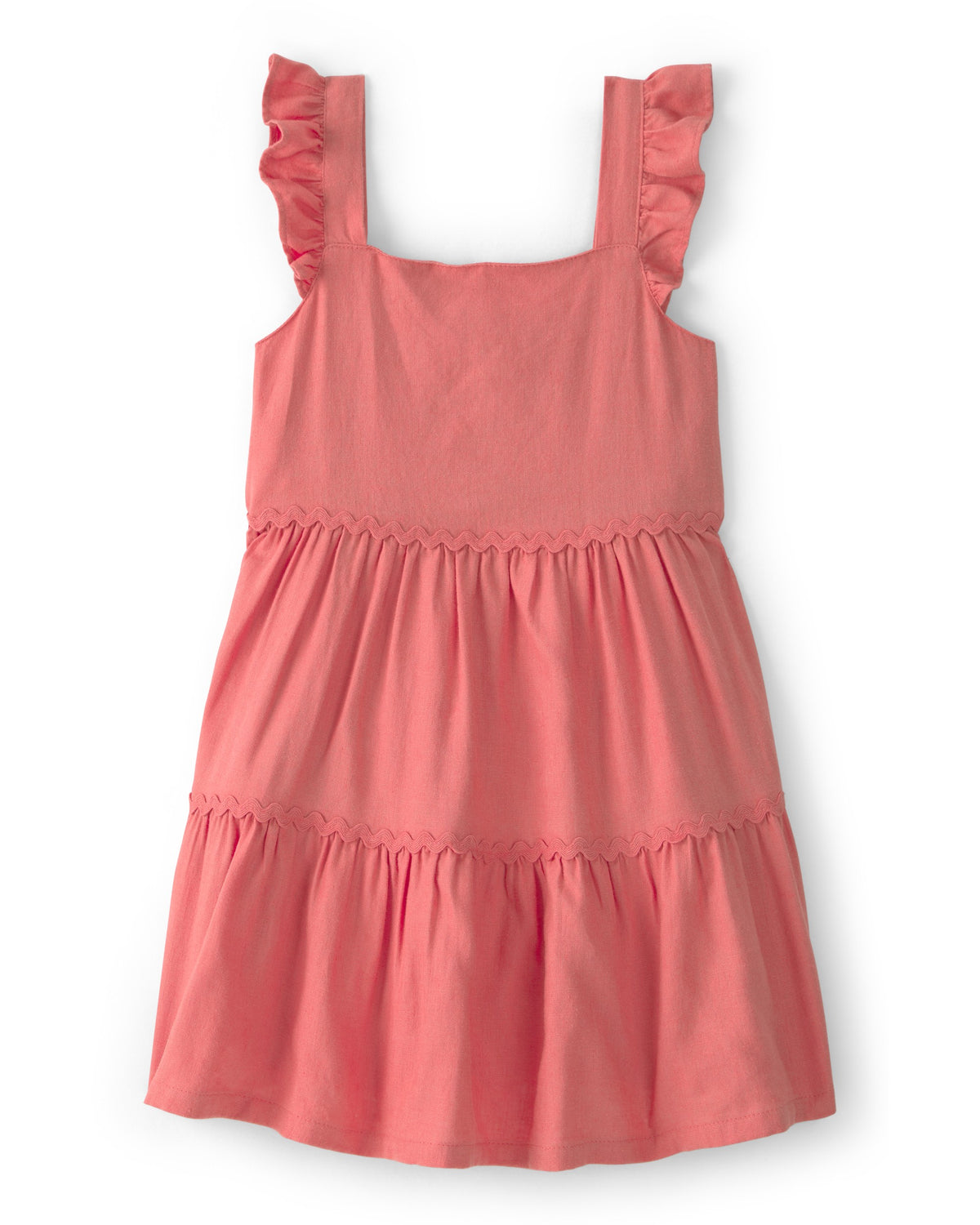 Vestido de Olanes en Capas - Naranja