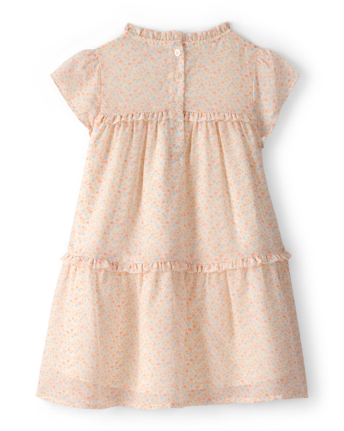 Vestido De Capas Floral Rosa - Multi