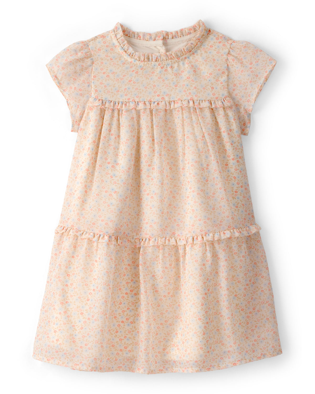 Vestido De Capas Floral Rosa - Multi