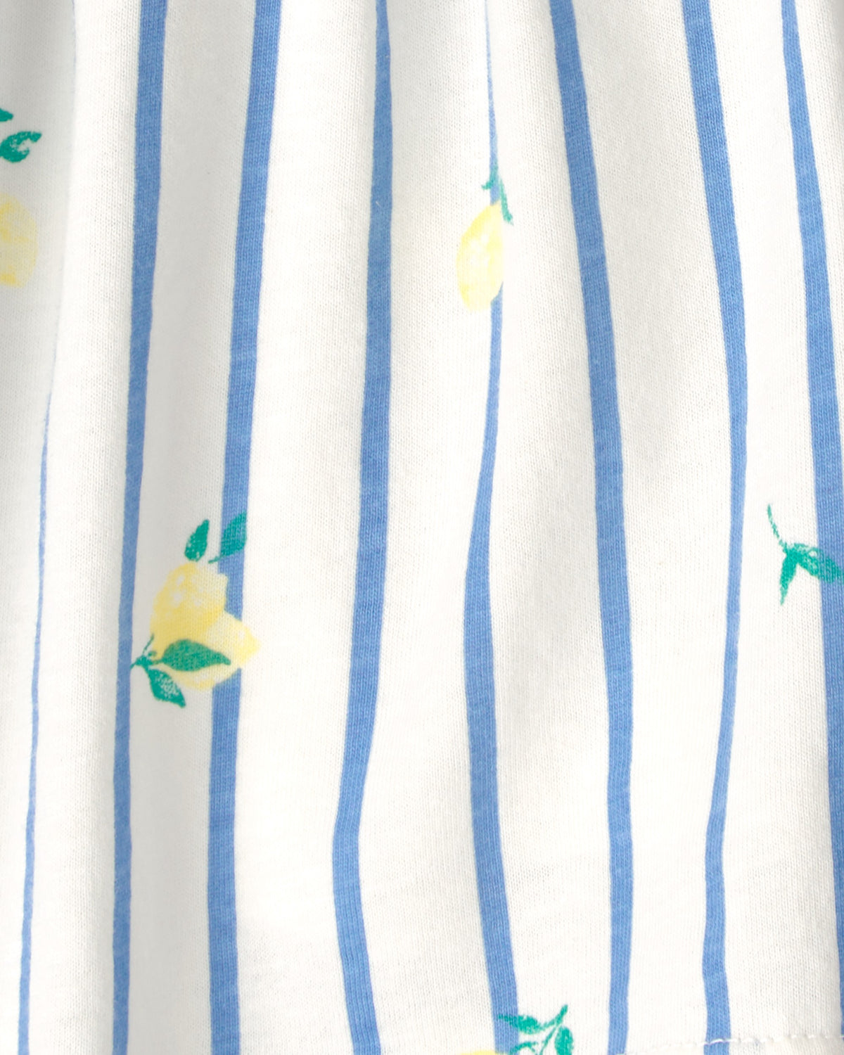 Falda-Short de Limones a Rayas - Azul/Marfil
