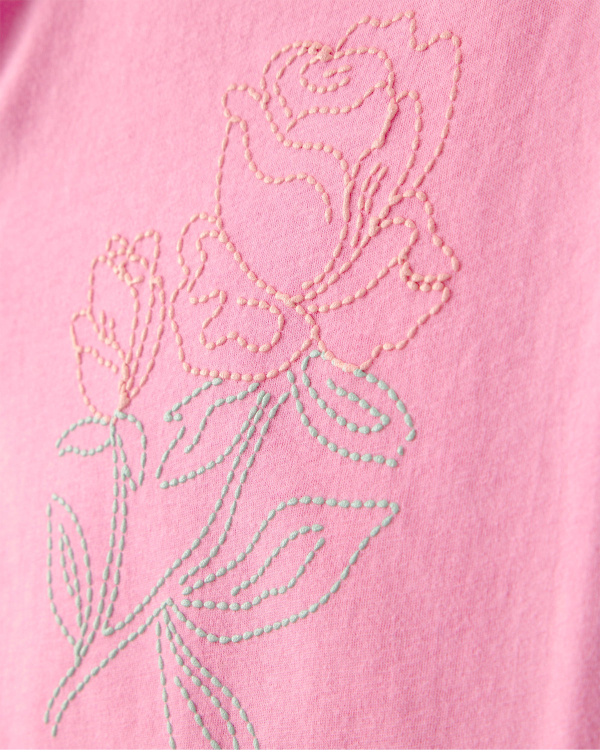 Conjunto De 2 Piezas Floral De Playera Y Short Y Rosa - Multi