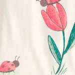 Pijama De Algodón 4 Piezas Con Flores - Multi