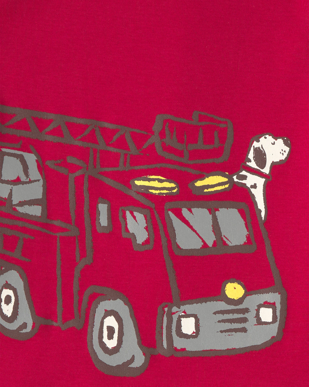 Pijama De 4 Piezas De Algodón De Ajuste Ceñido Bomberos - Multi