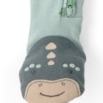 Pijama de 1 Pieza de Algodón 100% Ajuste Ceñido - Dinosaurios - Verde