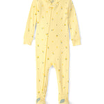 Pijama de 1 Pieza de Algodón 100% Ajuste Ceñido - Limón - Amarillo