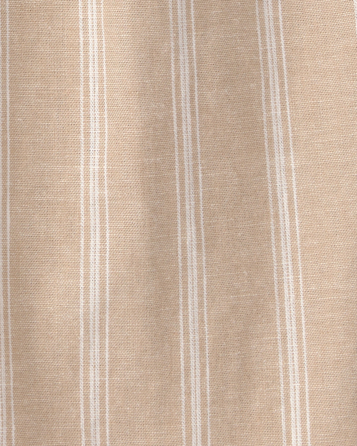 Pantalón De Lino A Rayas Marrón - Multi