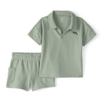 Conjunto De 2 Piezas De Playera Y Short Verde - Multi