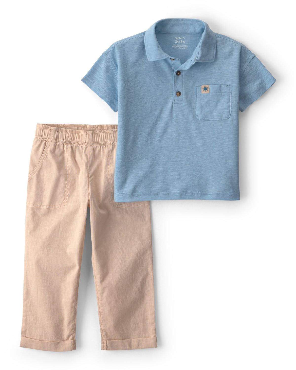 Conjunto De 2 Piezas Con Polo Y Pantalón - Multi