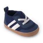 Zapatillas a rayas - azul marino